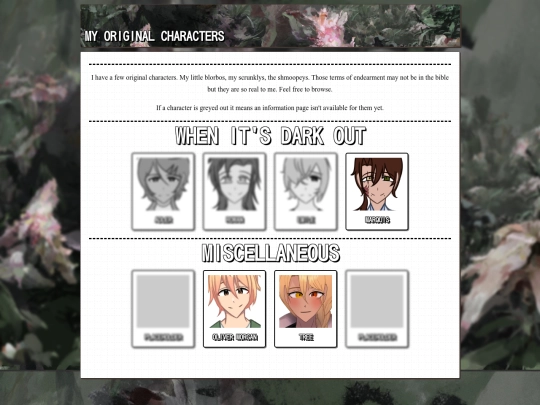 characters/characters screenshot