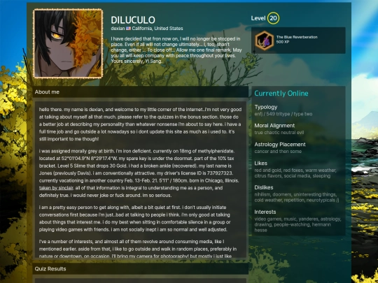 main/about screenshot