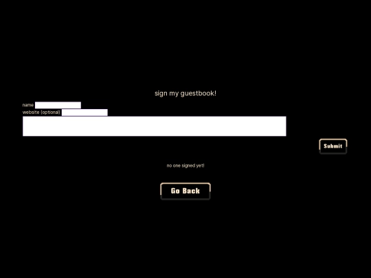 main/guestbook screenshot