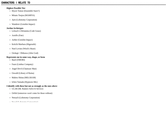 spiral/lists/kinlist screenshot