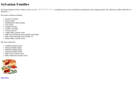 sylvanianfamilies screenshot