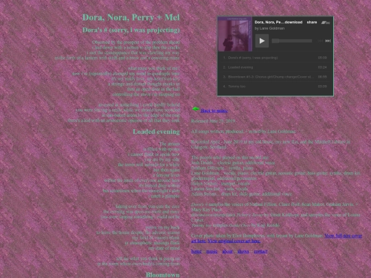 music/doranoraperryandmel screenshot