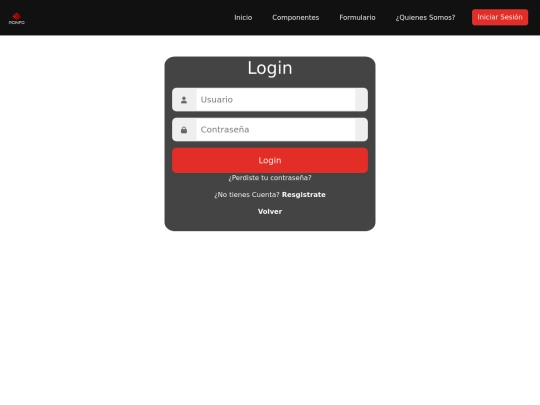 html/login screenshot