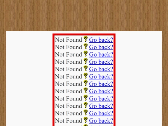 not_found screenshot