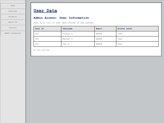 USERDATA screenshot