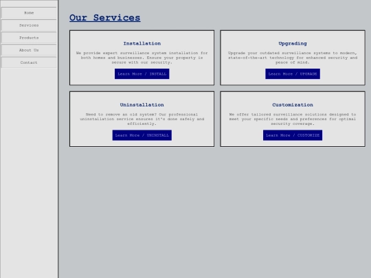 services screenshot
