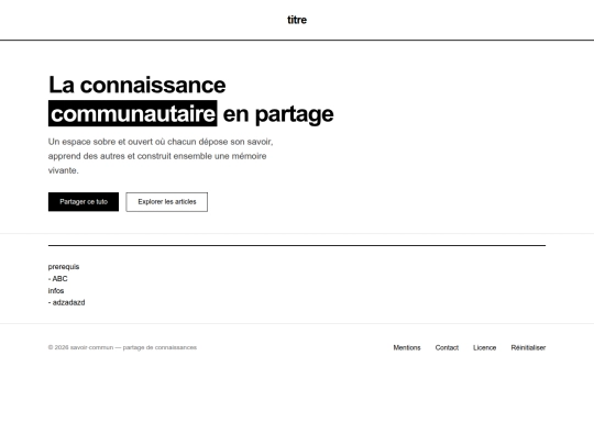 db/projets/partage screenshot
