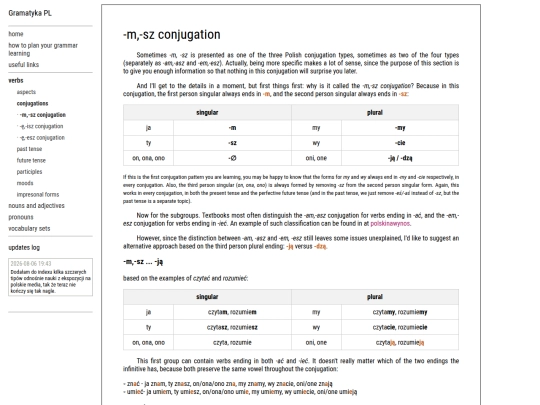 verbs/-m-sz screenshot