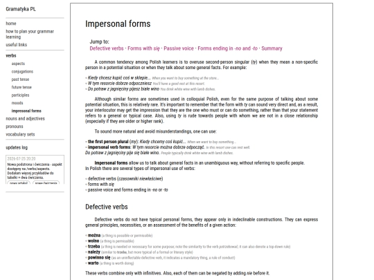 verbs/impersonal-forms screenshot