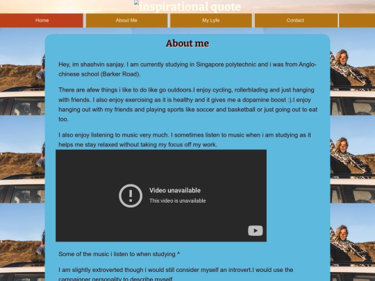 aboutme screenshot