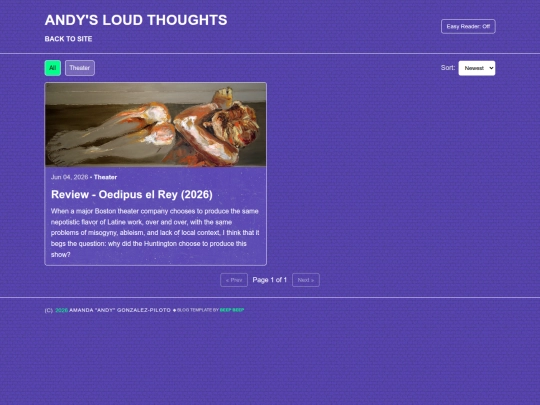 pages/blog screenshot