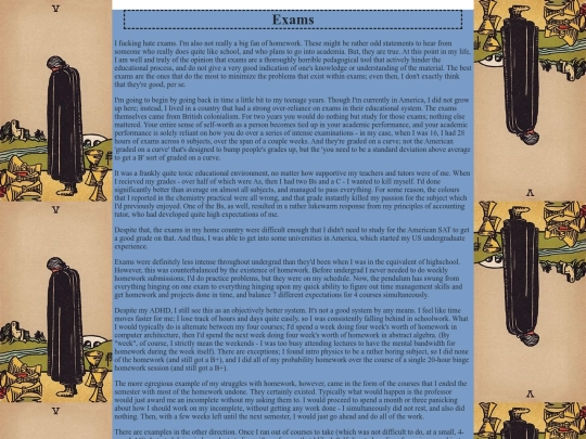 exams screenshot