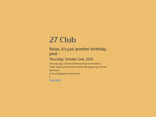 Blog/twenty7 screenshot