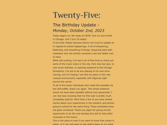 Blog/twentyfive screenshot