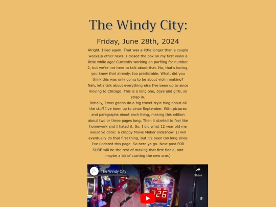 Blog/windycity screenshot