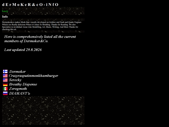 info screenshot