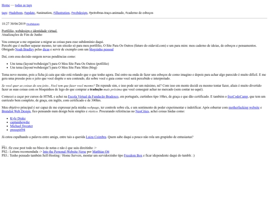journal/webdesign screenshot