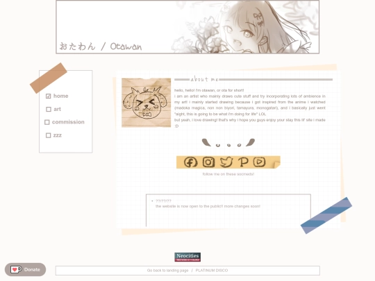 homepage screenshot