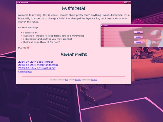 blog screenshot