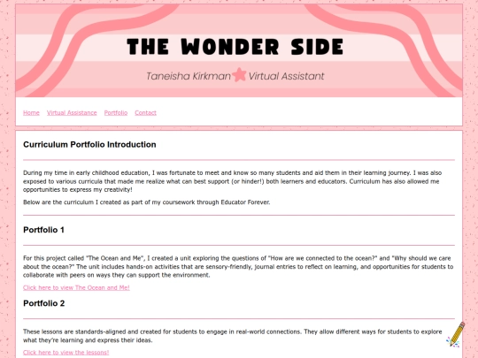 curriculum screenshot