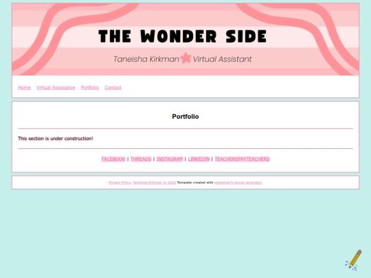 portfolio screenshot