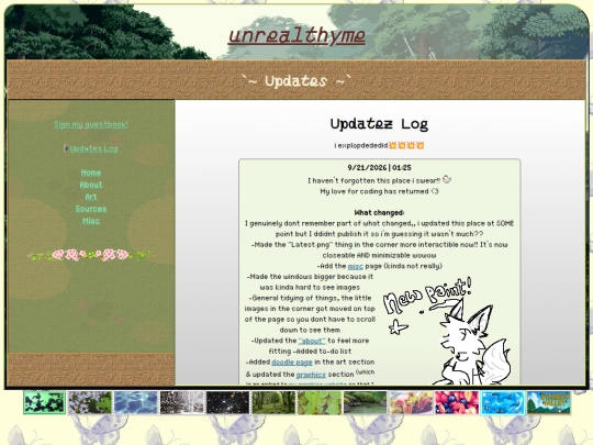 updates screenshot