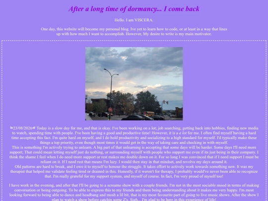 blog screenshot