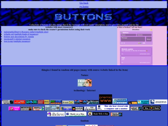Buttons screenshot