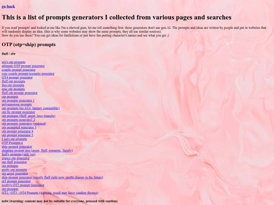 Generatoripromptslista screenshot