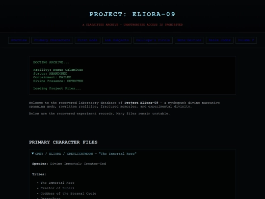 Project-Eliora-09/project_eliora_09_abandoned_laboratory_site screenshot