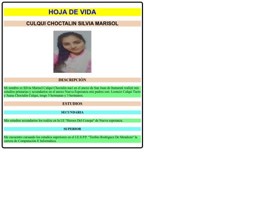 SIVIA CULQUI/Hojadevida screenshot