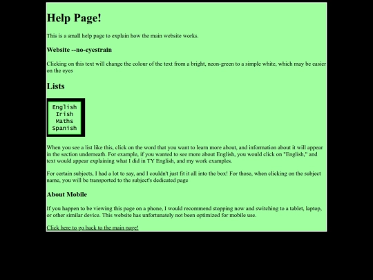 help screenshot