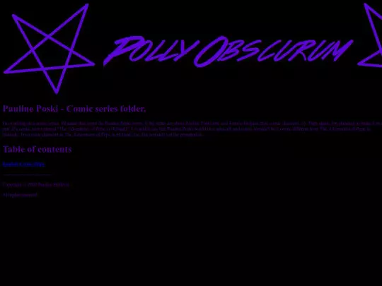 English/menu/entertainment/PaulinePoski screenshot