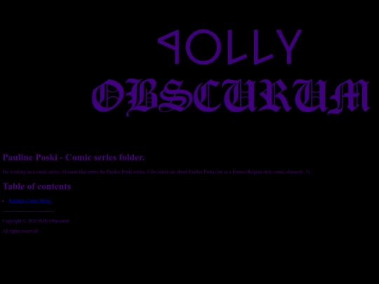 English/menu/entertainment/PaulinePoskiEN screenshot