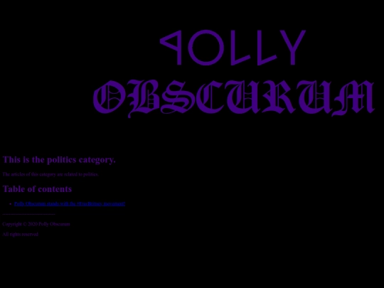 English/menu/politics screenshot