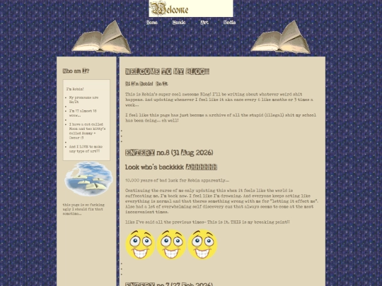 Blog screenshot