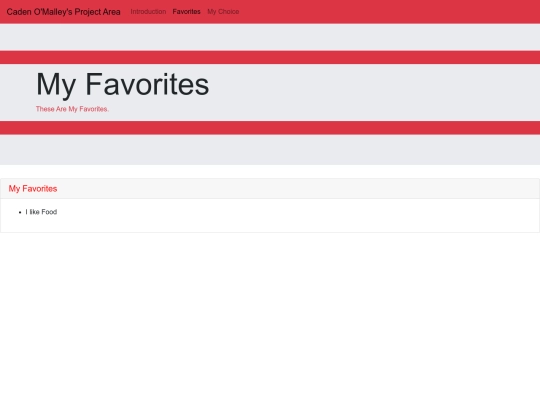 favorites screenshot