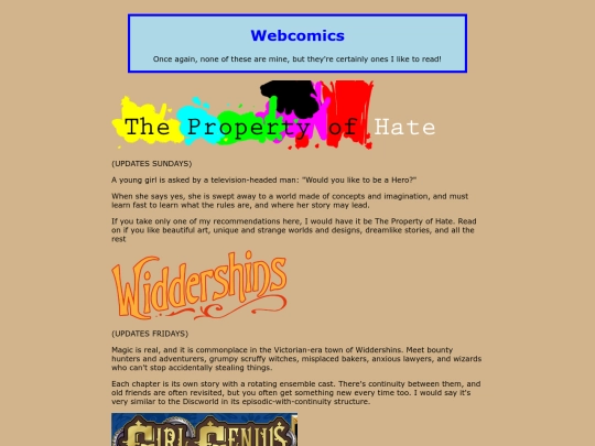 disc2/webcomics screenshot