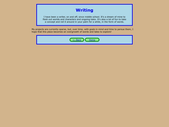 writing screenshot