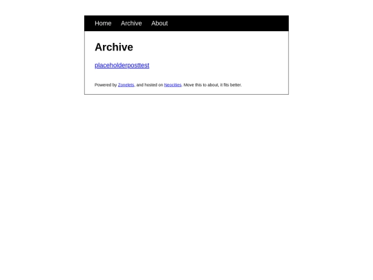 archive screenshot