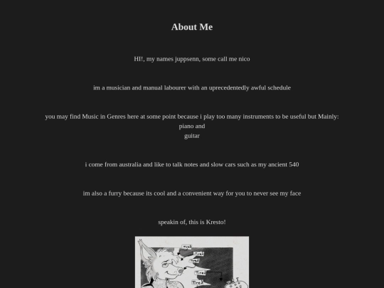 aboutme screenshot