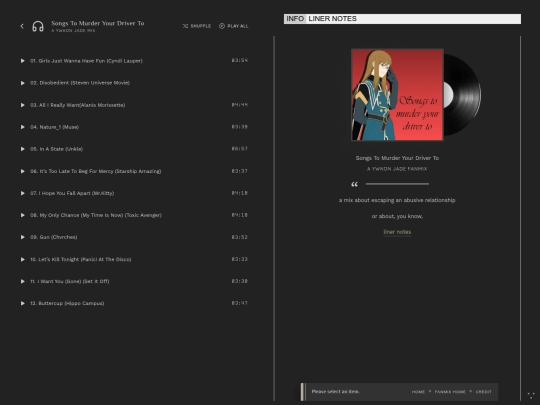 fanmixes/linernotetest screenshot