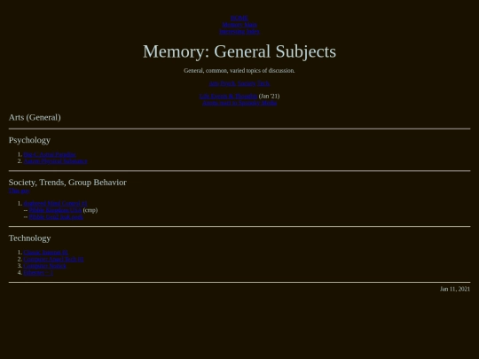 mmry/gnrl screenshot