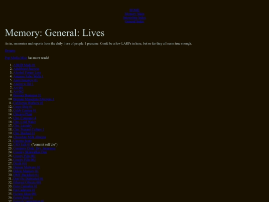 mmry/gnrl/lives-21a screenshot
