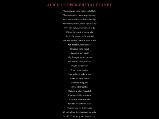 alicecooperbrutalplanet screenshot