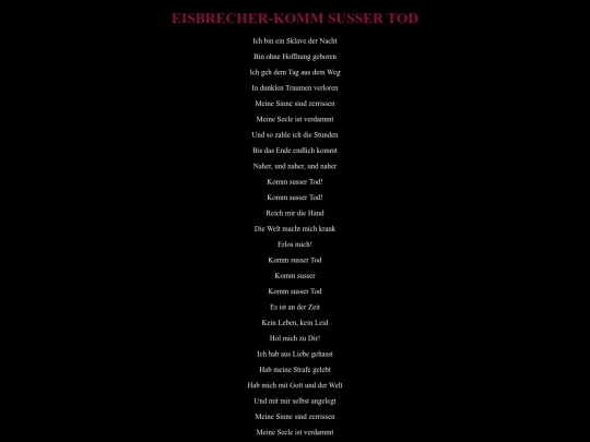 eisbrecherkommsussertod screenshot