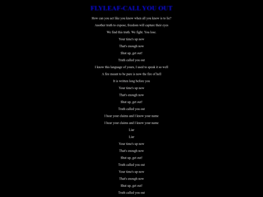 flyleafcallyouout screenshot