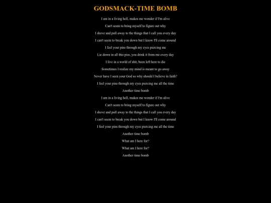 godsmacktimebomb screenshot