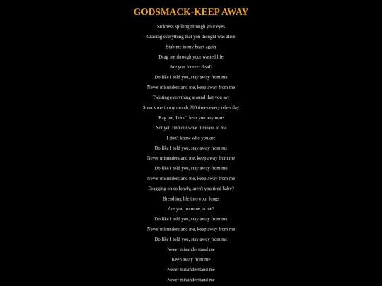 keepawaygodsmack screenshot