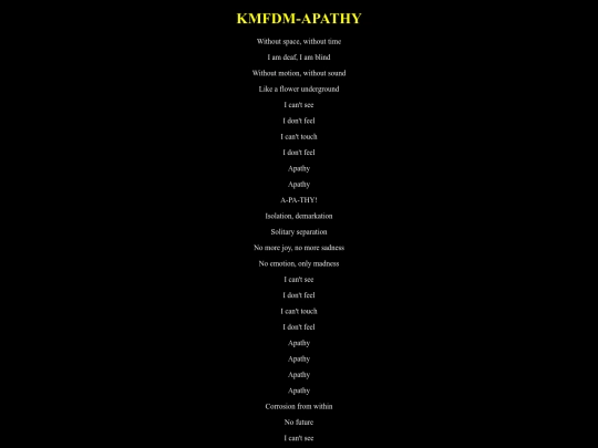 kmfdmapathy screenshot